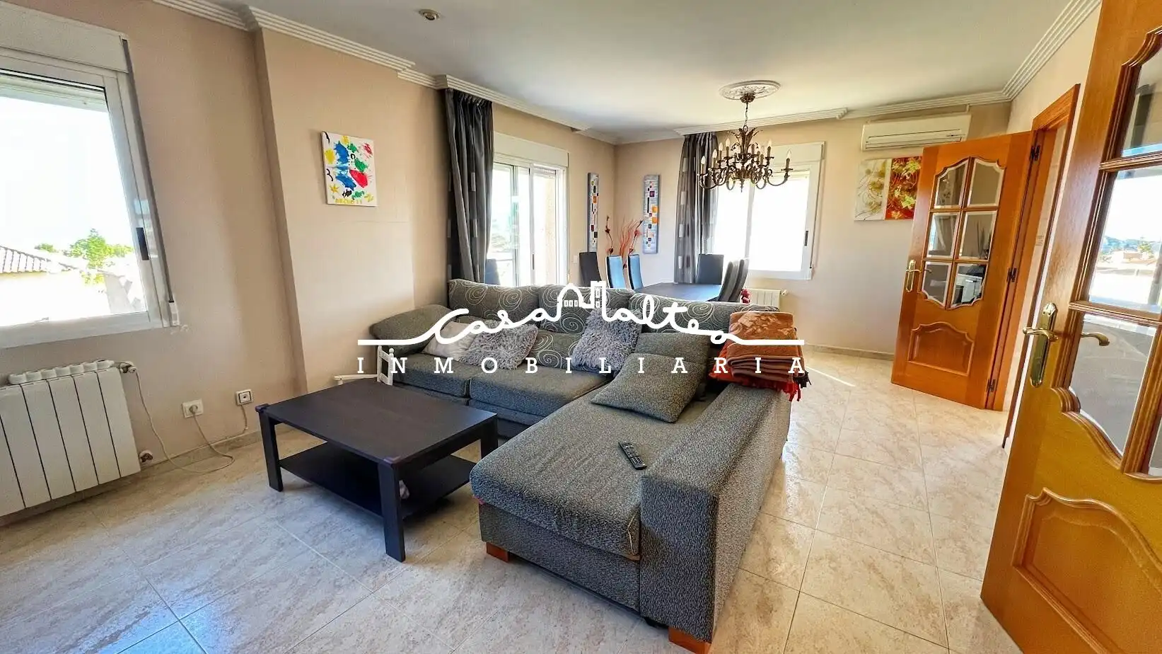 Living room of Houses for sale in L'Alfàs del Pi  with Private garden, Terrace and Swimming Pool