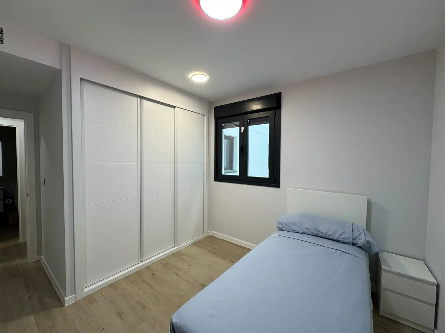 Schlafzimmer von Wohnung zur Miete in Málaga mit Klimaanlage, Terrasse und Abstellraum