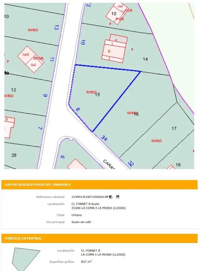 Grundstücke und Bauplätze zum Verkauf in Carrer Fornet