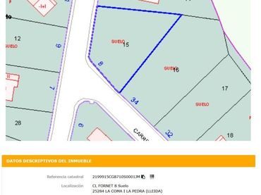 Grundstücke und Bauplätze zum Verkauf in Carrer Fornet
