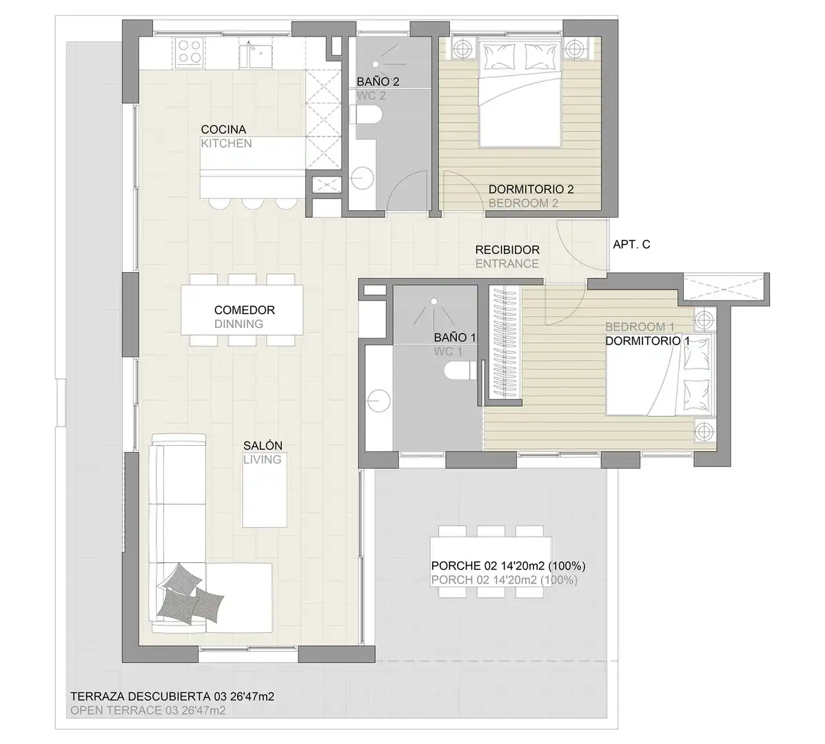 Apartamento con piscina en venta en Ponent, imagen 16