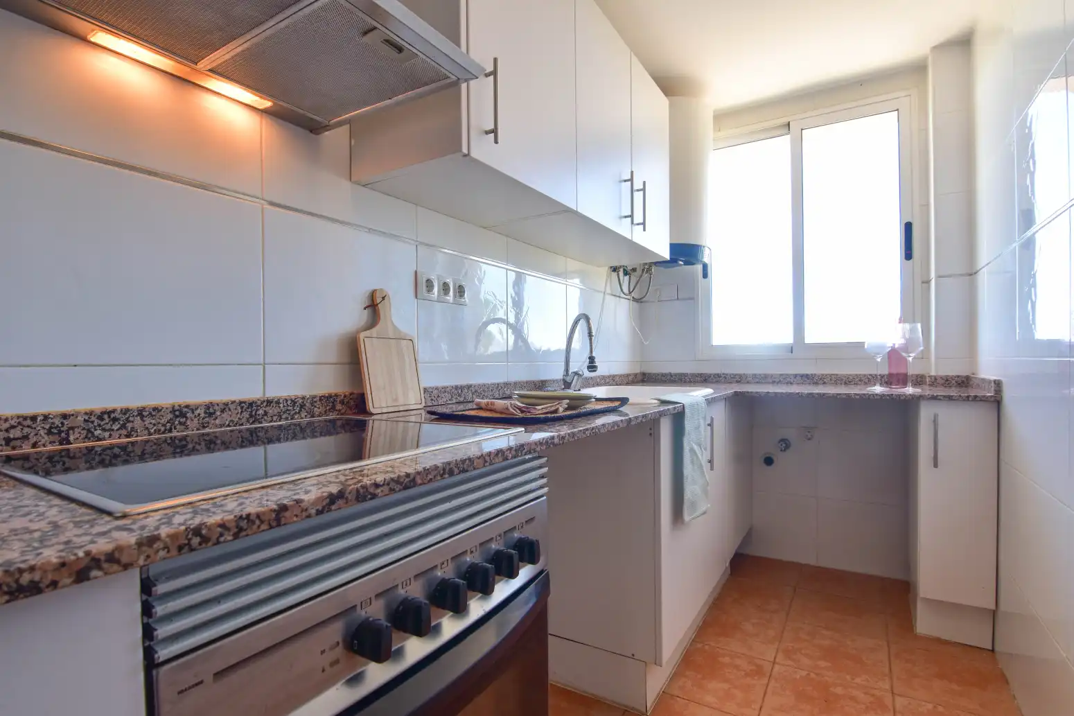 Kitchen of Flat for sale in Museros  with Swimming Pool, Balcony and Community pool