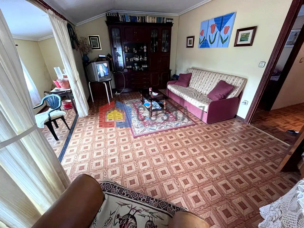 Sala de estar de Casa o chalet en venta en Hazas de Cesto con Jardín privado y Terraza