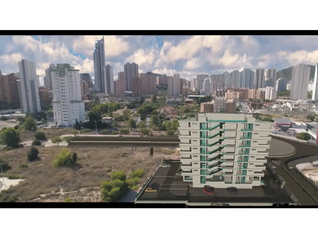 Vista exterior de Apartamento en venta en Finestrat con Jardín privado y Piscina