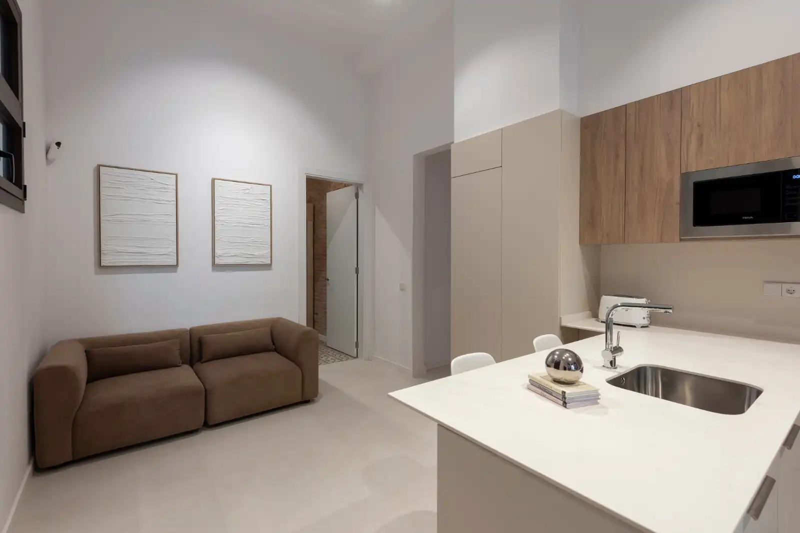 Sala de estar de Piso en venta en Barcelona con Aire acondicionado, Calefacción y Parquet