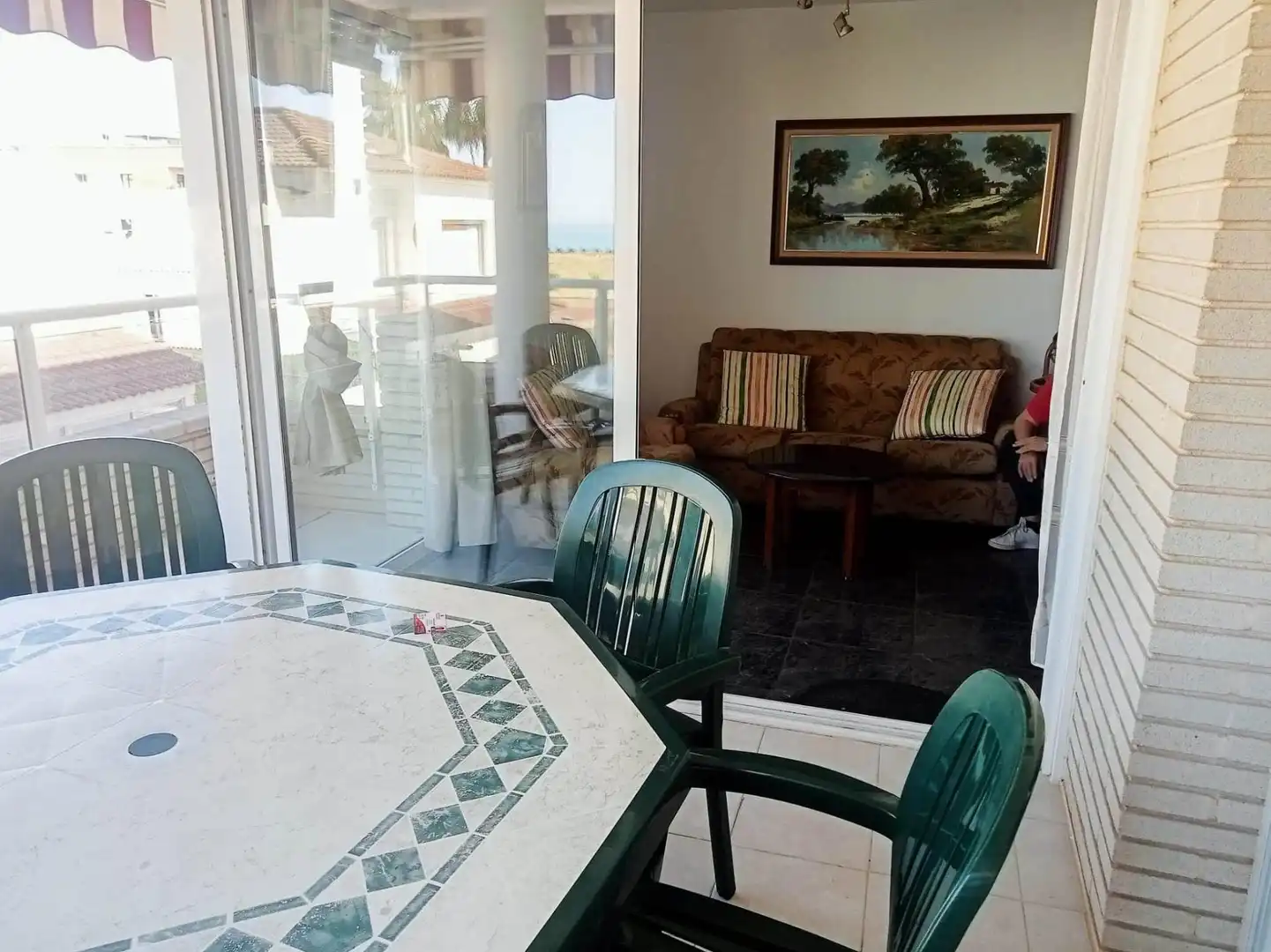 Dining room of Flat for sale in Cunit  with Air Conditioner, Terrace and Community pool