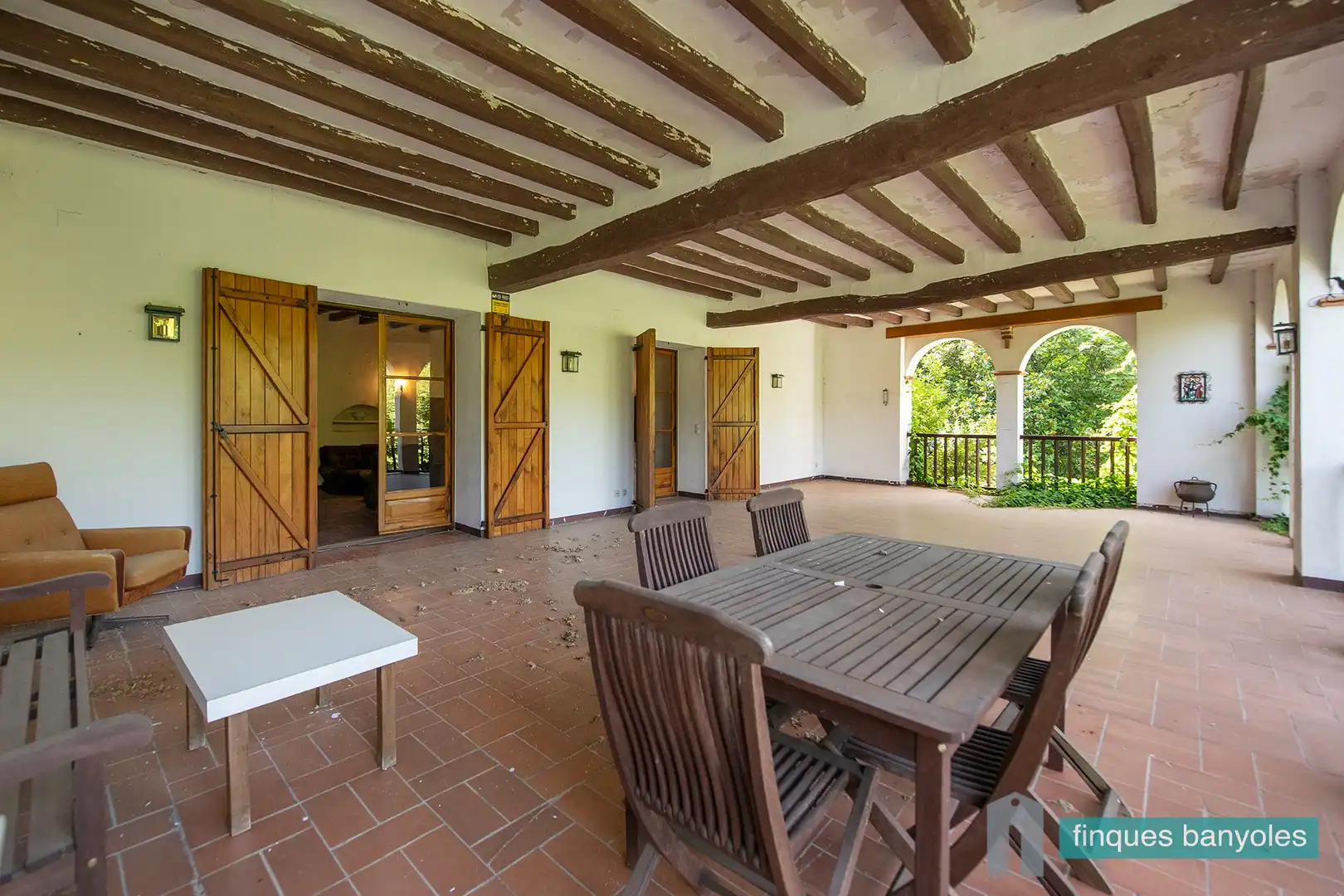 Terrassa de Finca rústica en venda en Les Preses amb Calefacció, Jardí privat i Terrassa