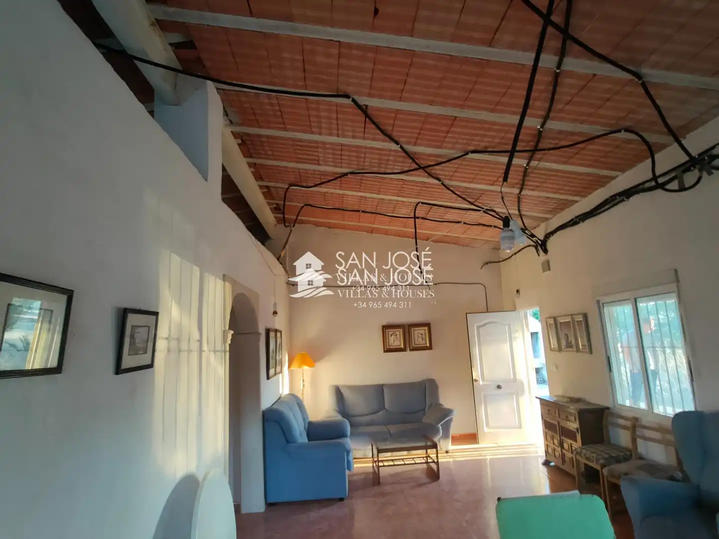Sala de estar de Casa o chalet en venta en Aspe con Jardín privado, Terraza y Trastero
