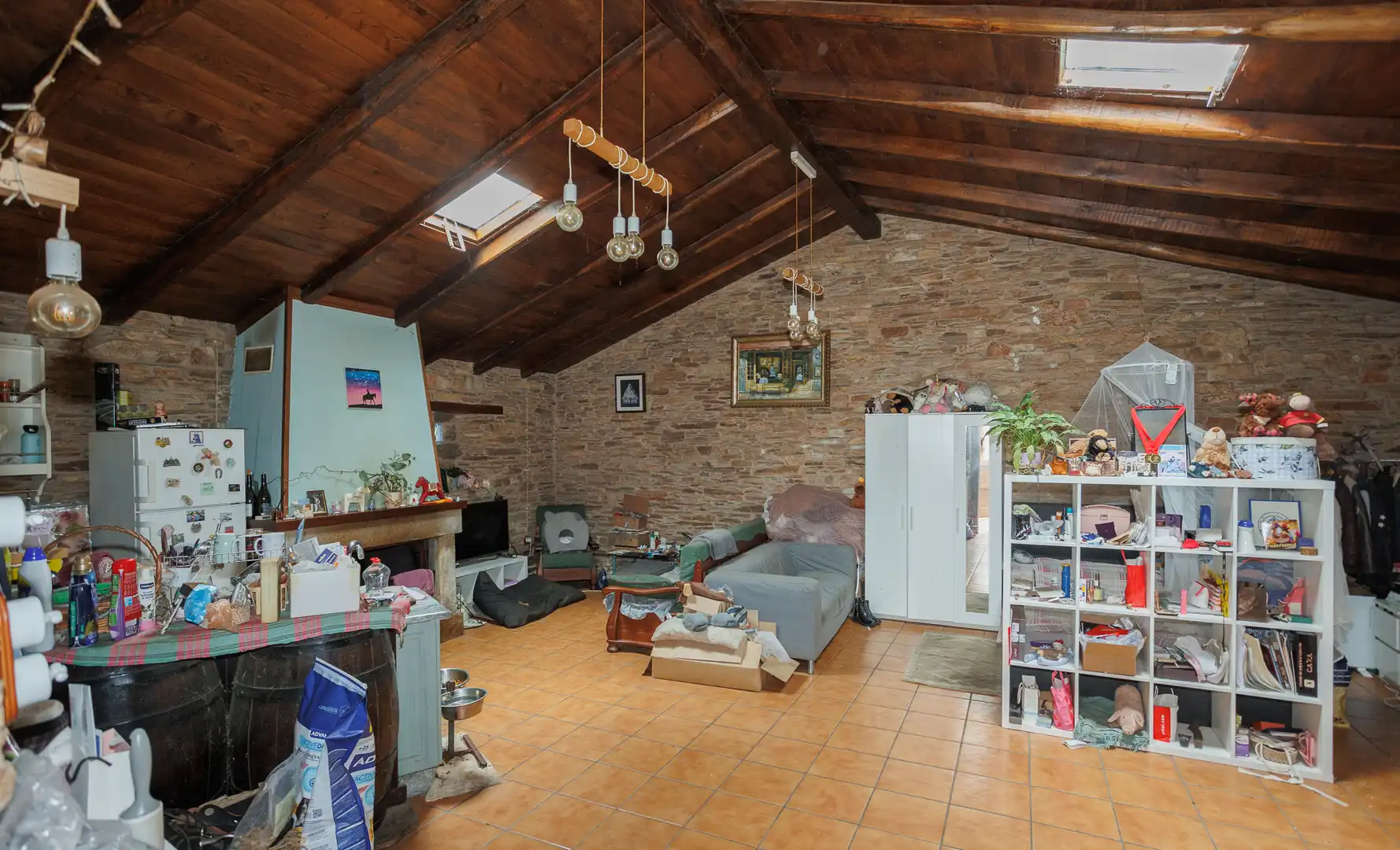 Sala d'estar de Finca rústica en venda en Cospeito