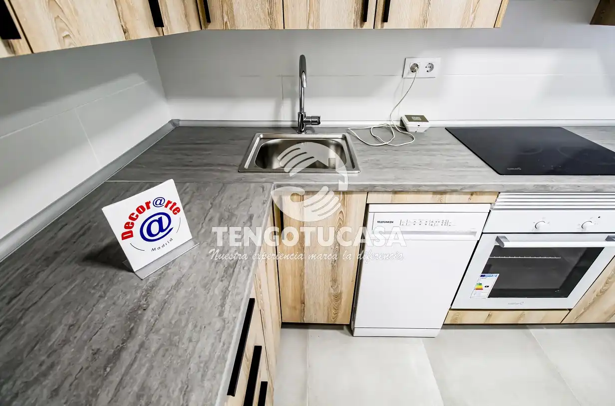 Kitchen of Flat for rent in Madrid  with Air Conditioner, Heating and Furnished