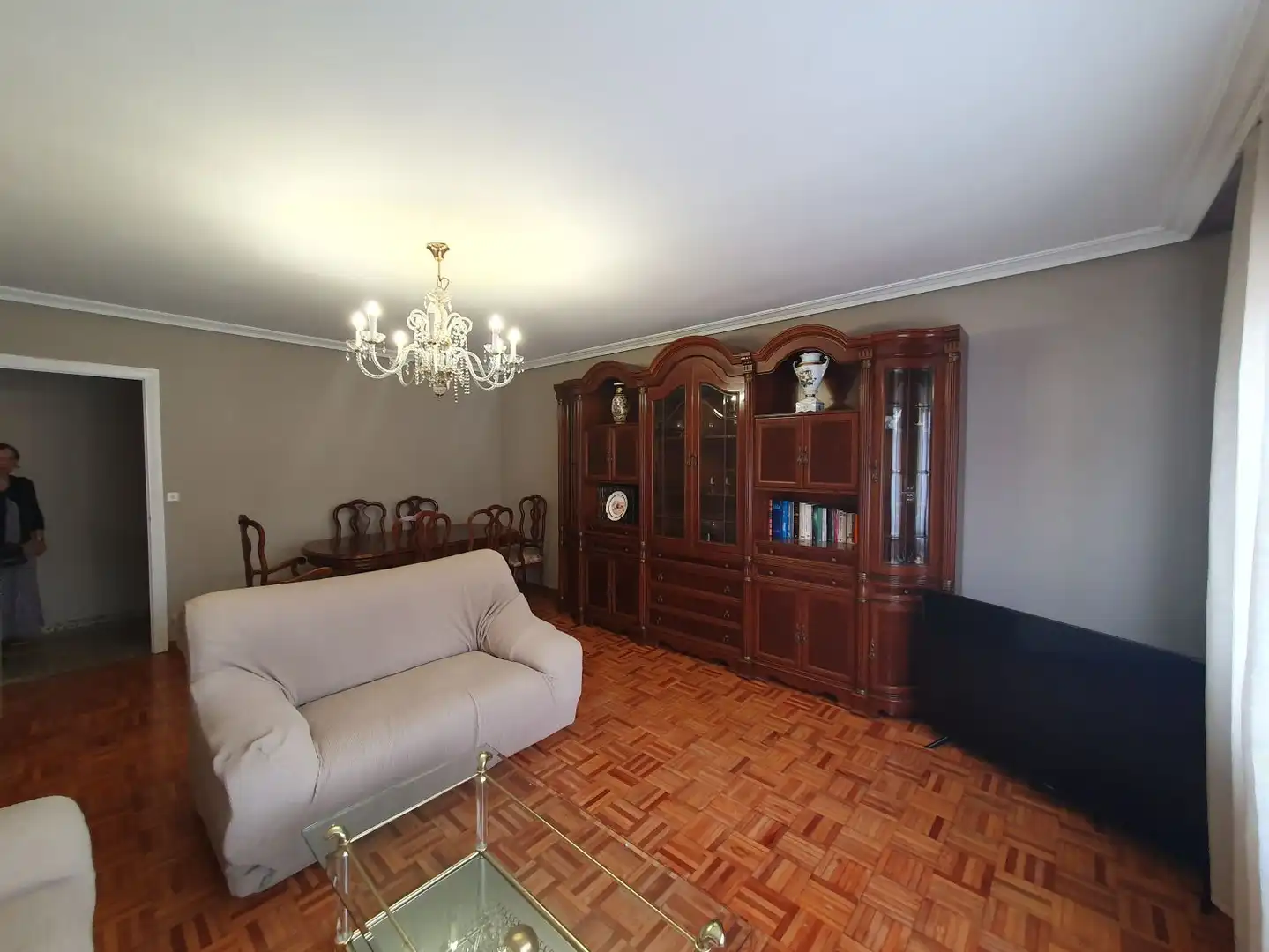 Sala d'estar de Pis de lloguer en Grado amb Calefacció