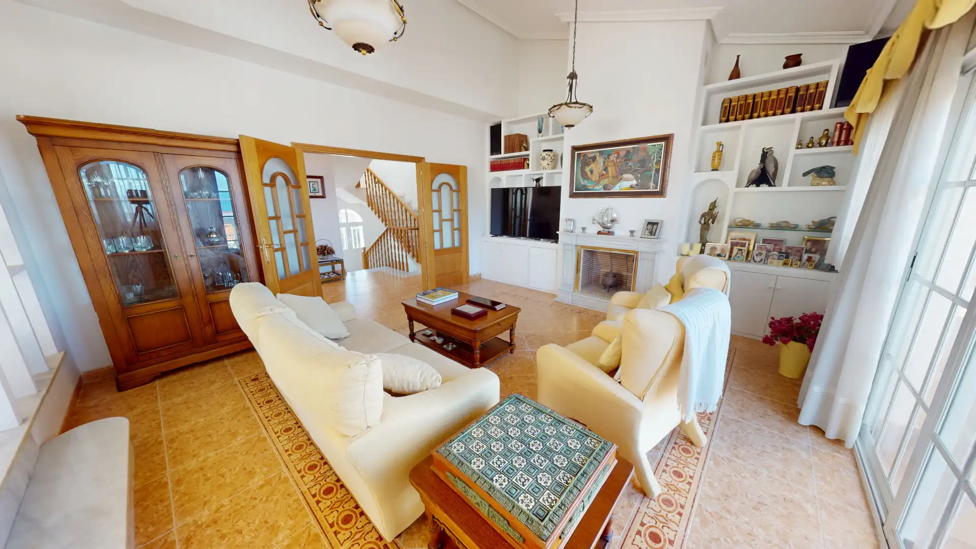 Sala d'estar de Casa o xalet en venda en El Campello amb Aire condicionat, Calefacció i Jardí privat
