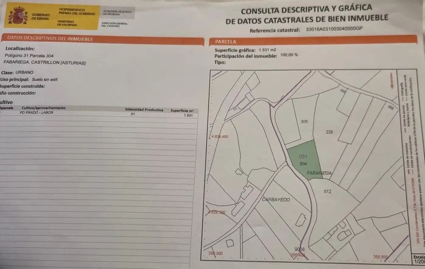 Residencial en venta en Castrillón