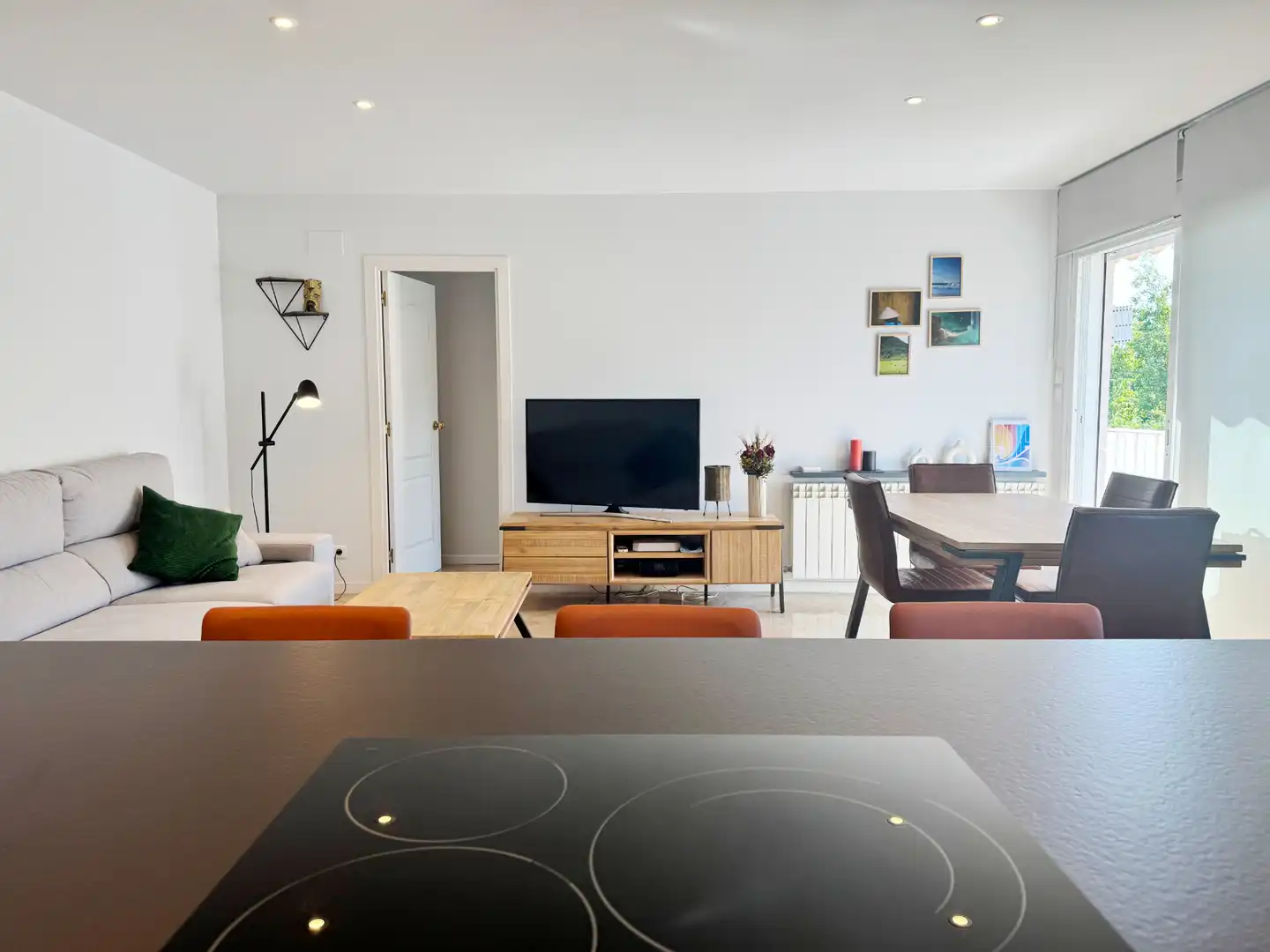 Sala de estar de Piso en venta en Girona con Aire acondicionado, Calefacción y Trastero