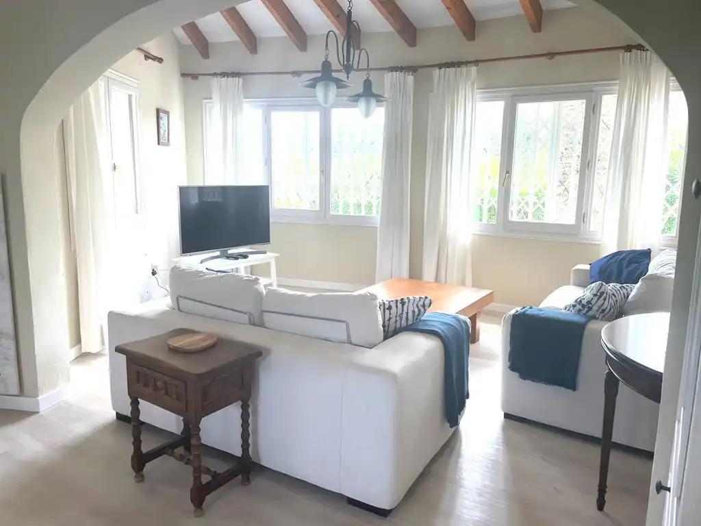Sala de estar de Casa o chalet de alquiler en Oliva con Aire acondicionado, Calefacción y Jardín privado