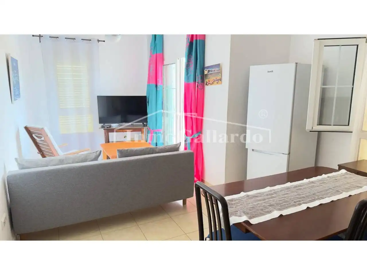 Sala de estar de Piso de alquiler en Vélez-Málaga con Terraza, Amueblado y Piscina comunitaria