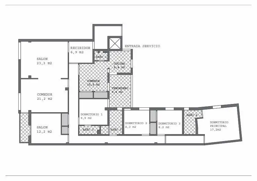 Flat for sale in Jaén  with Air Conditioner, Heating and Parquet flooring