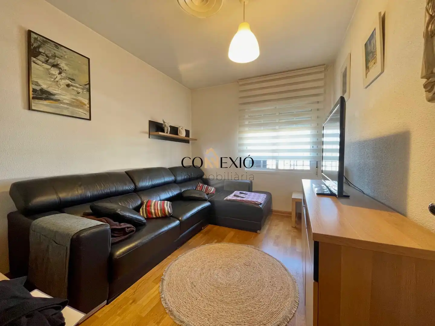 Sala d'estar de Casa adosada en venda en Vilablareix amb Aire condicionat, Calefacció i Parquet