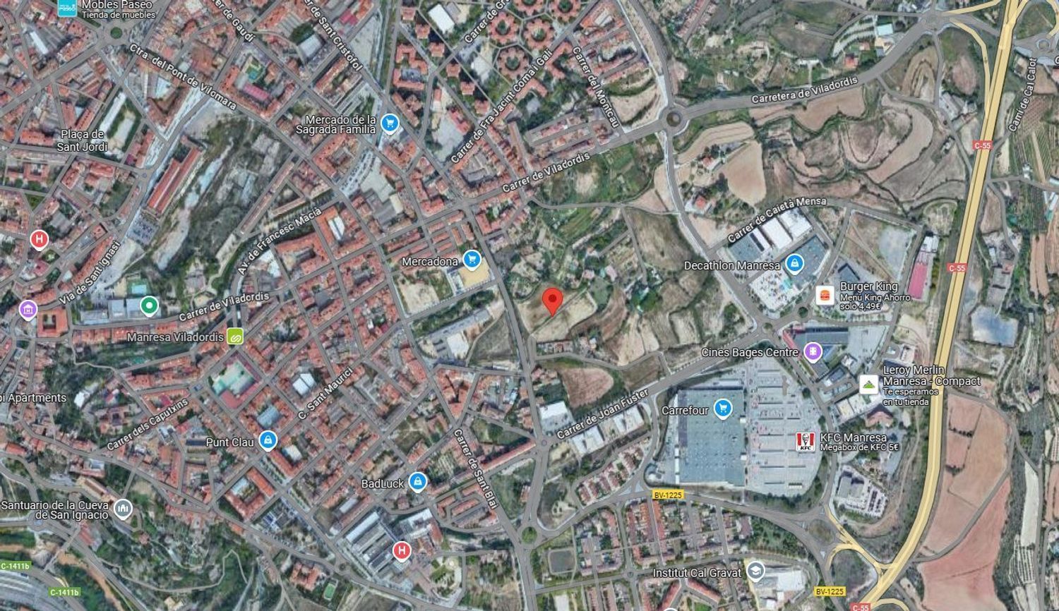 Vista exterior de Residencial en venda en Manresa