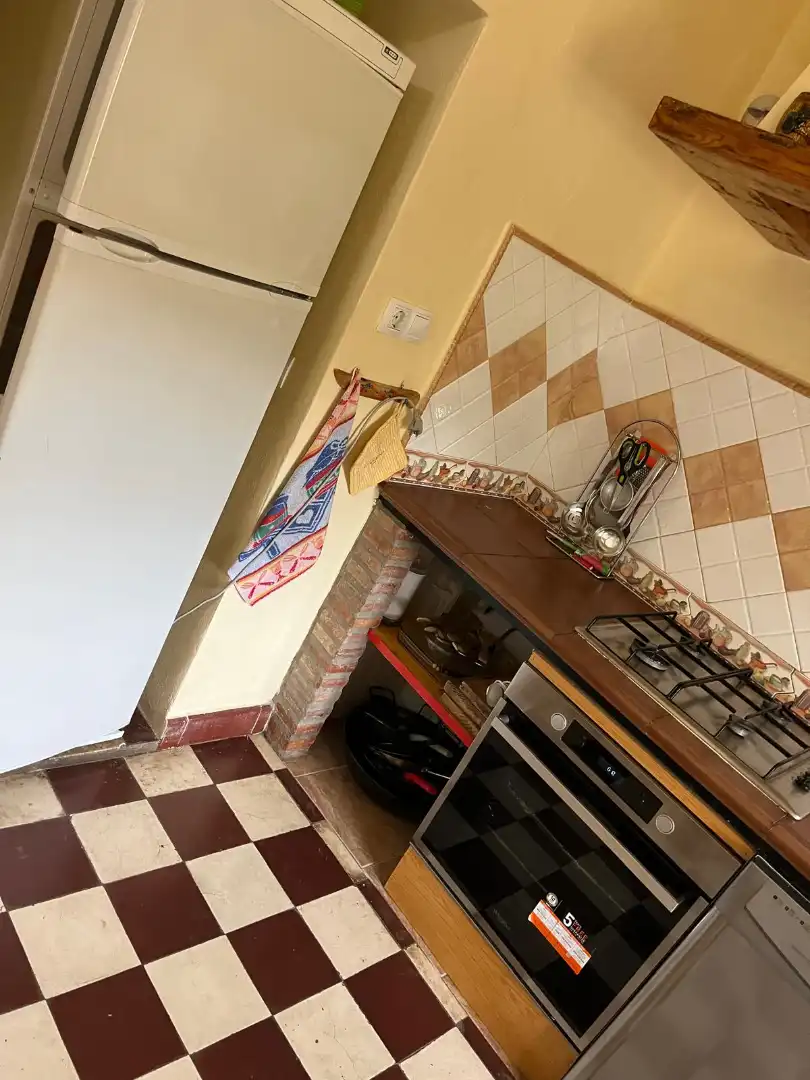 Küche von Country house zur Miete in Riogordo mit Privatgarten, Schwimmbad und Möbliert