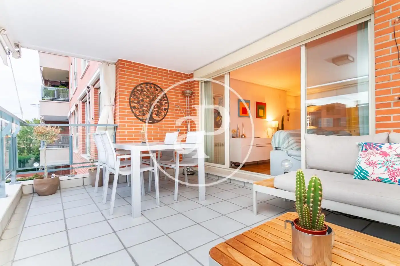 Terrasse von Wohnung zur Miete in Pozuelo de Alarcón mit Klimaanlage, Heizung und Privatgarten