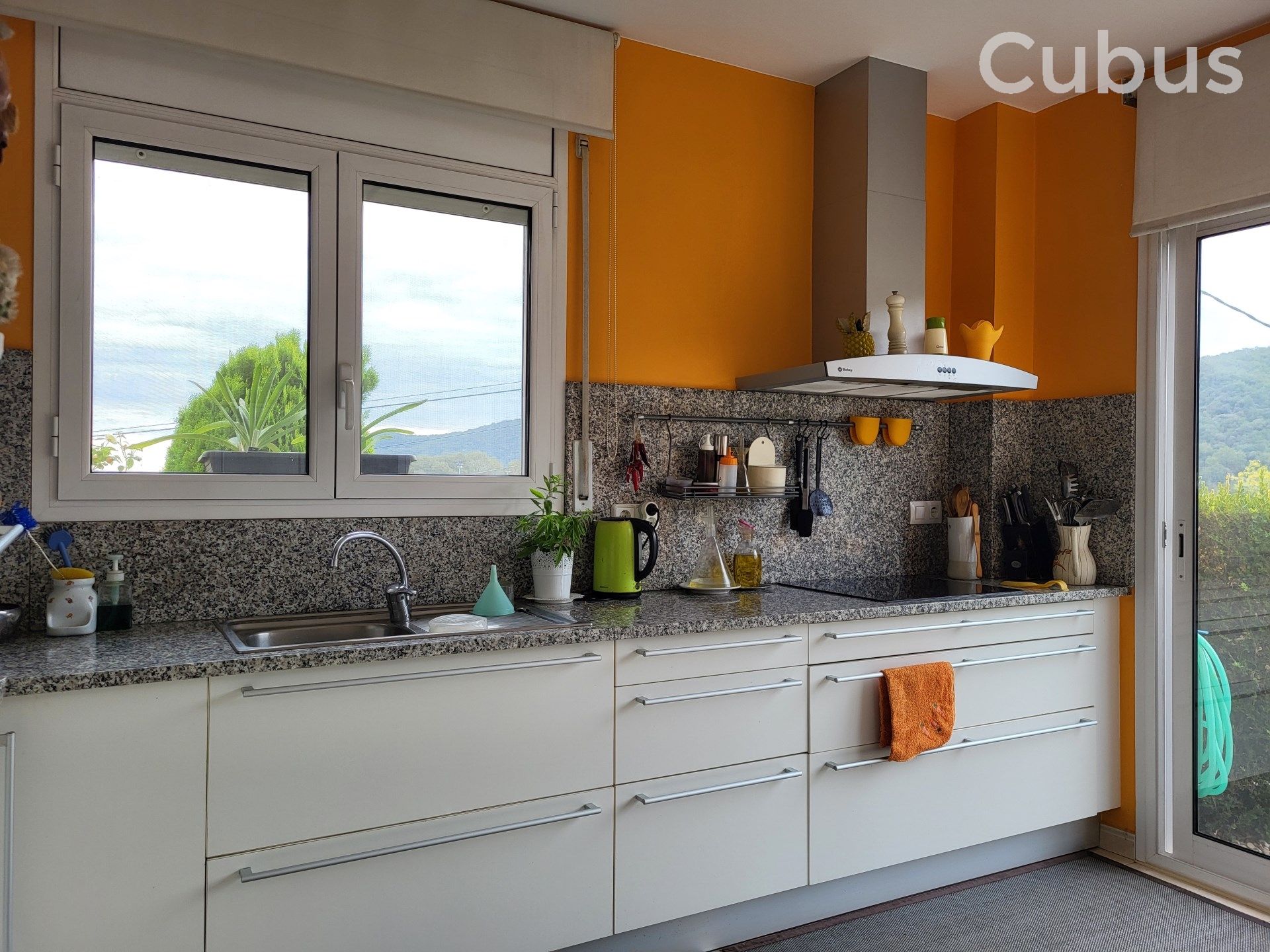 Kitchen of Single-family semi-detached for sale in Santa Pau  with Air Conditioner, Heating and Terrace