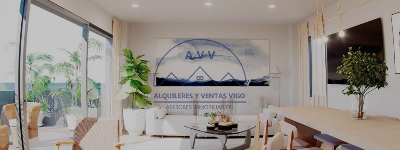 Sala de estar de Piso en venta en Vigo  con Calefacción, Parquet y Terraza