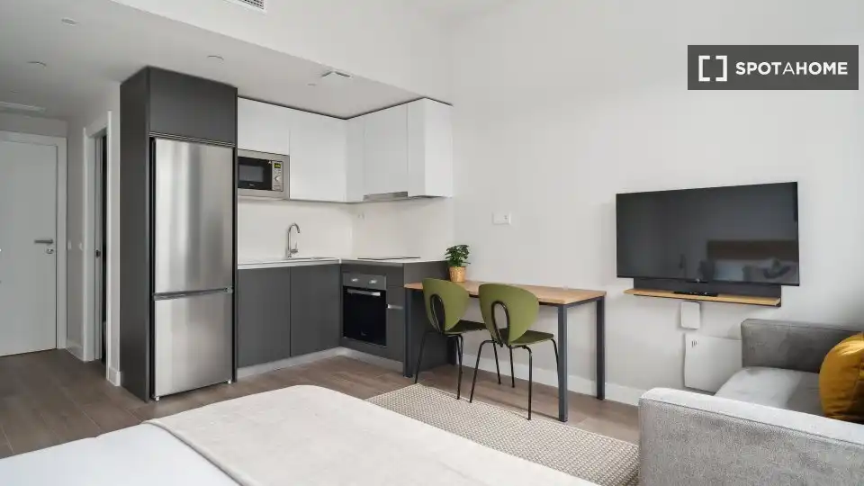 Cocina de Piso de alquiler en Madrid con Aire acondicionado, Calefacción y Amueblado