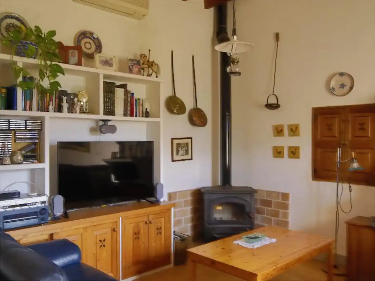 Sala de estar de Finca rústica en venta en Sóller con Aire acondicionado y Piscina