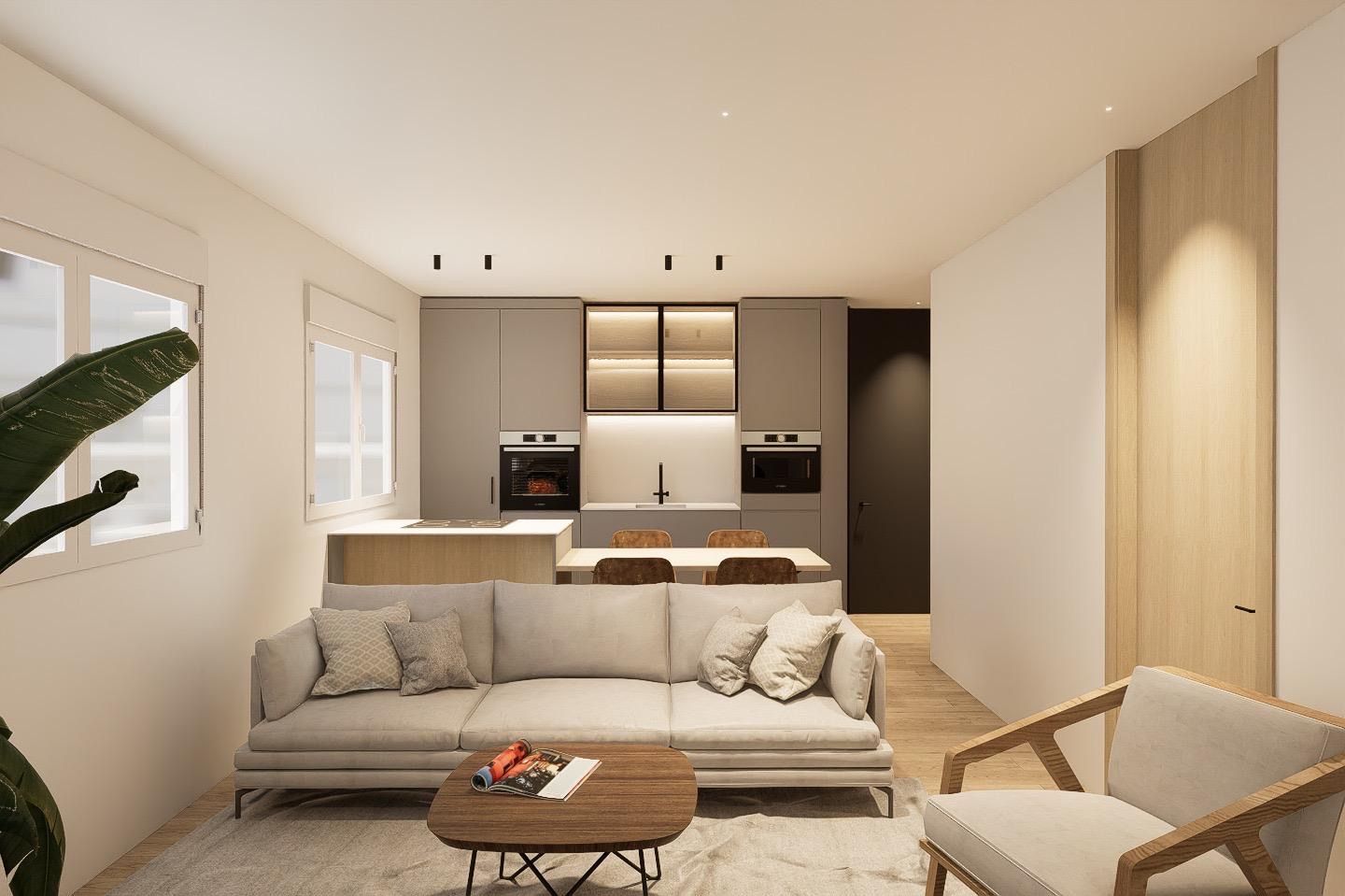 Sala de estar de Piso en venta en Oviedo  con Calefacción