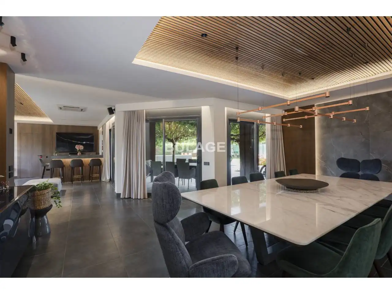 Comedor de Casa o chalet en venta en Gurb con Aire acondicionado, Terraza y Piscina