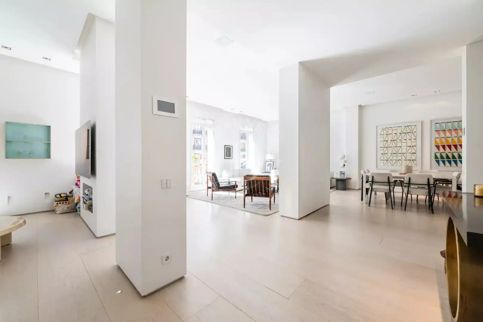 Living room of Flat for sale in  Madrid Capital  with Air Conditioner, Heating and Terrace