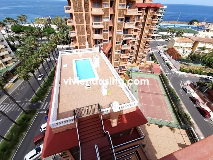 Außenansicht von Wohnung miete in Puerto de la Cruz mit Parkett, Terrasse und Möbliert
