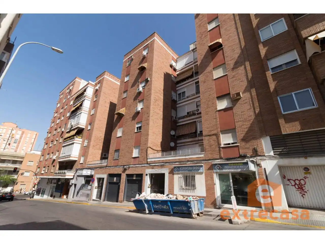 Vista exterior de Pis de lloguer en Badajoz amb Calefacció i Moblat