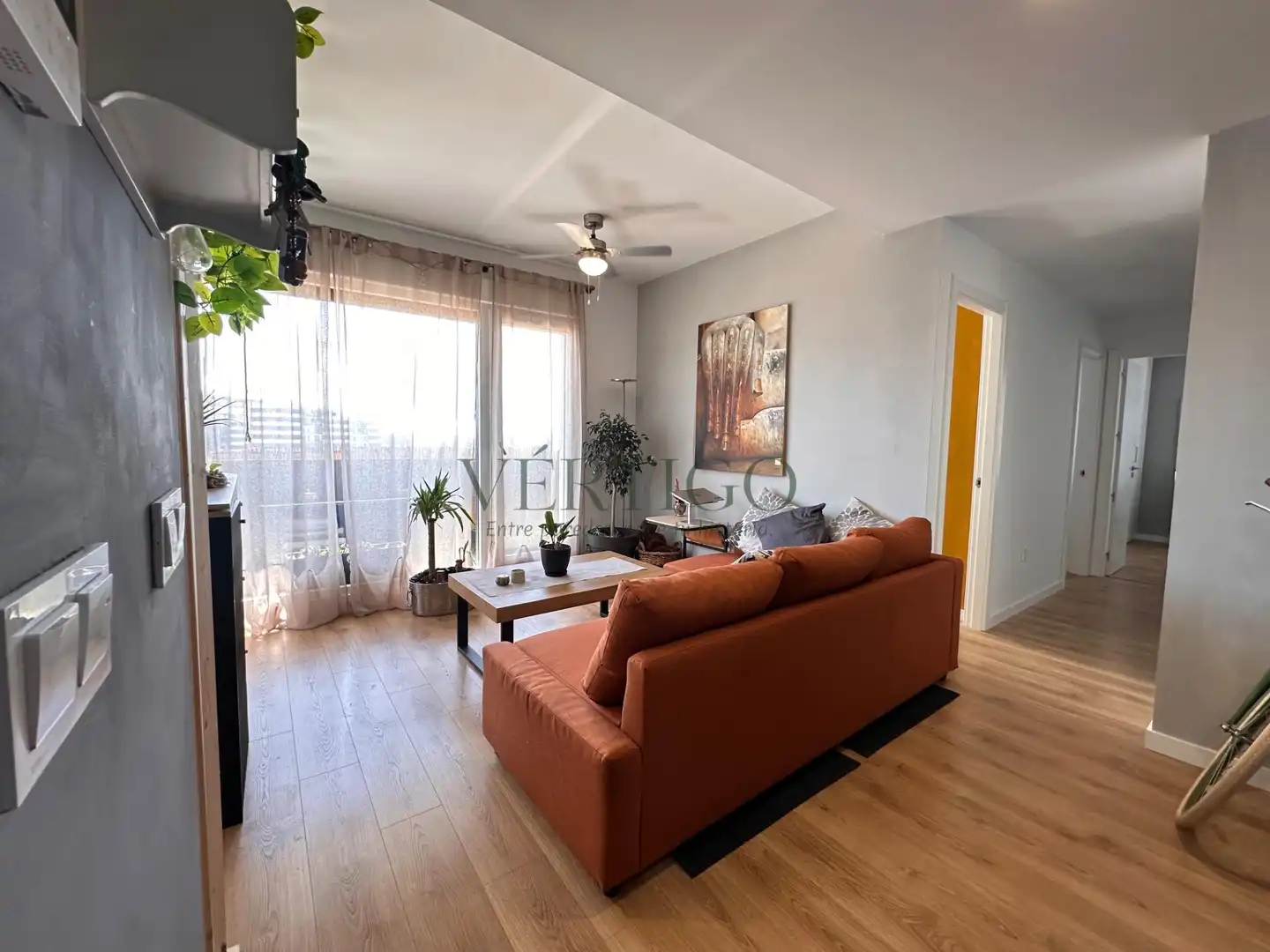 Wohnzimmer von Wohnung zum Verkauf in Dos Hermanas mit Klimaanlage, Heizung und Terrasse