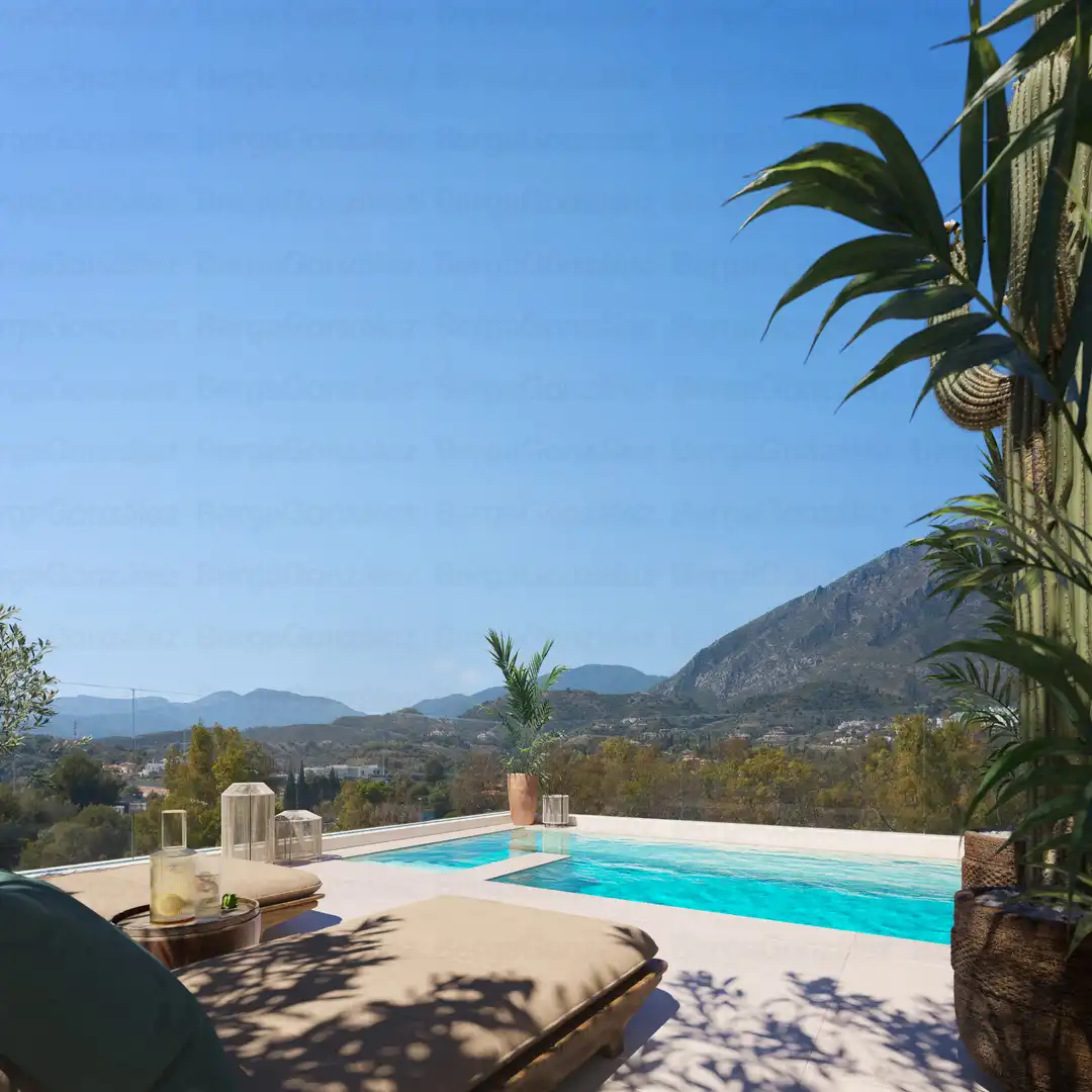 Vista exterior de Àtic en venda en Marbella amb Aire condicionat, Calefacció i Terrassa