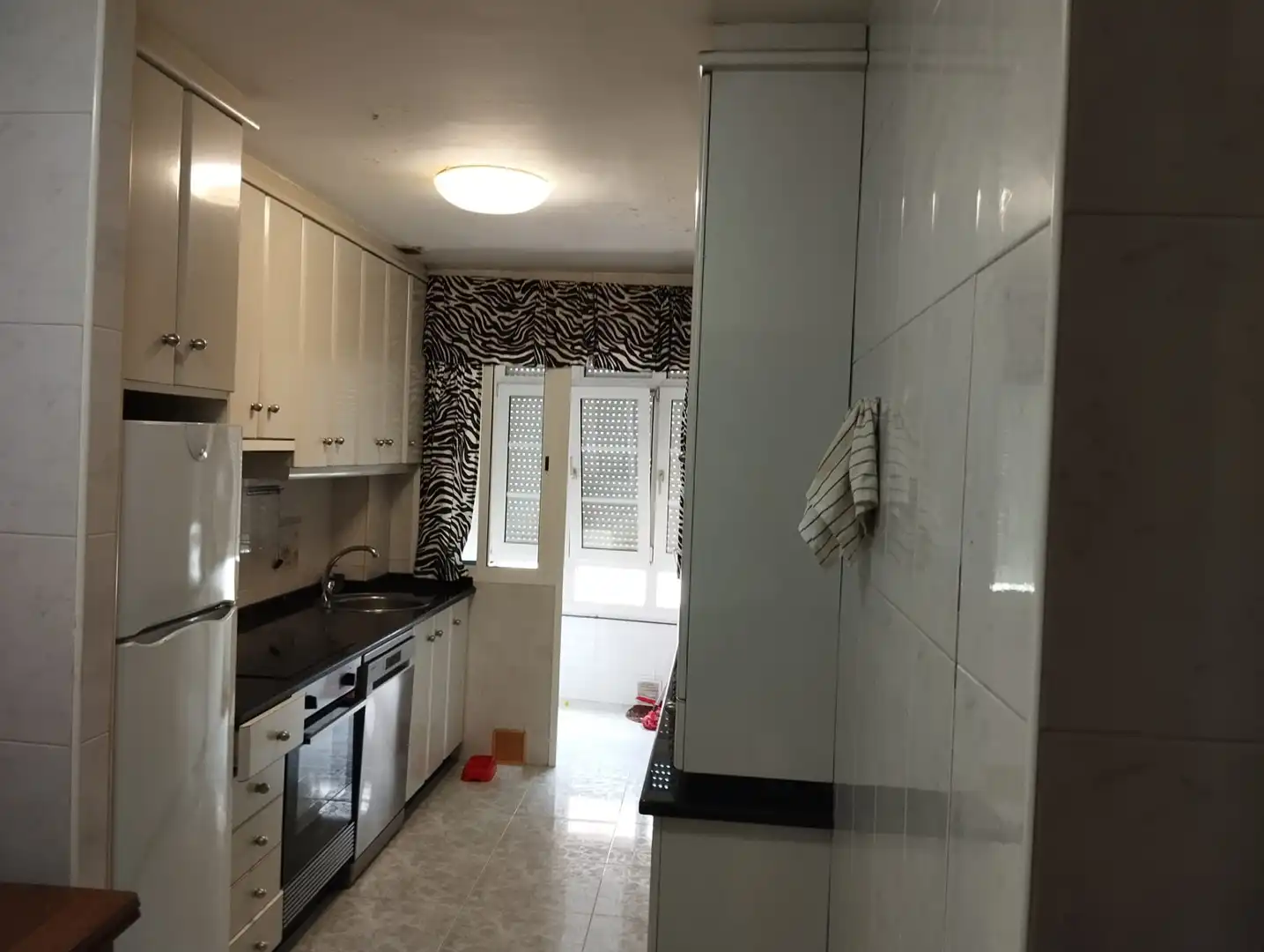 Cocina de Piso en venta en Santiago de Compostela  con Calefacción, Parquet y Terraza