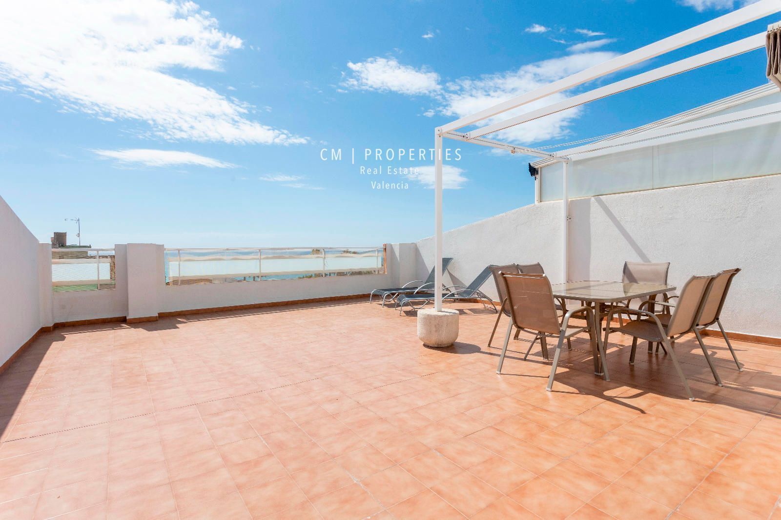 Terrasse von Dachboden zum verkauf in Chilches / Xilxes mit Klimaanlage, Heizung und Terrasse
