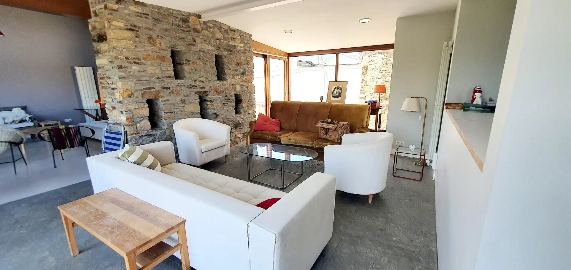 Sala d'estar de Casa o xalet en venda en Tapia de Casariego amb Calefacció, Jardí privat i Terrassa