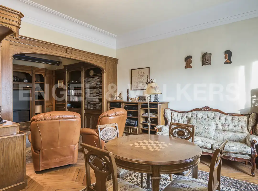 Sala d'estar de Casa adosada en venda en La Garriga amb Calefacció, Jardí privat i Parquet