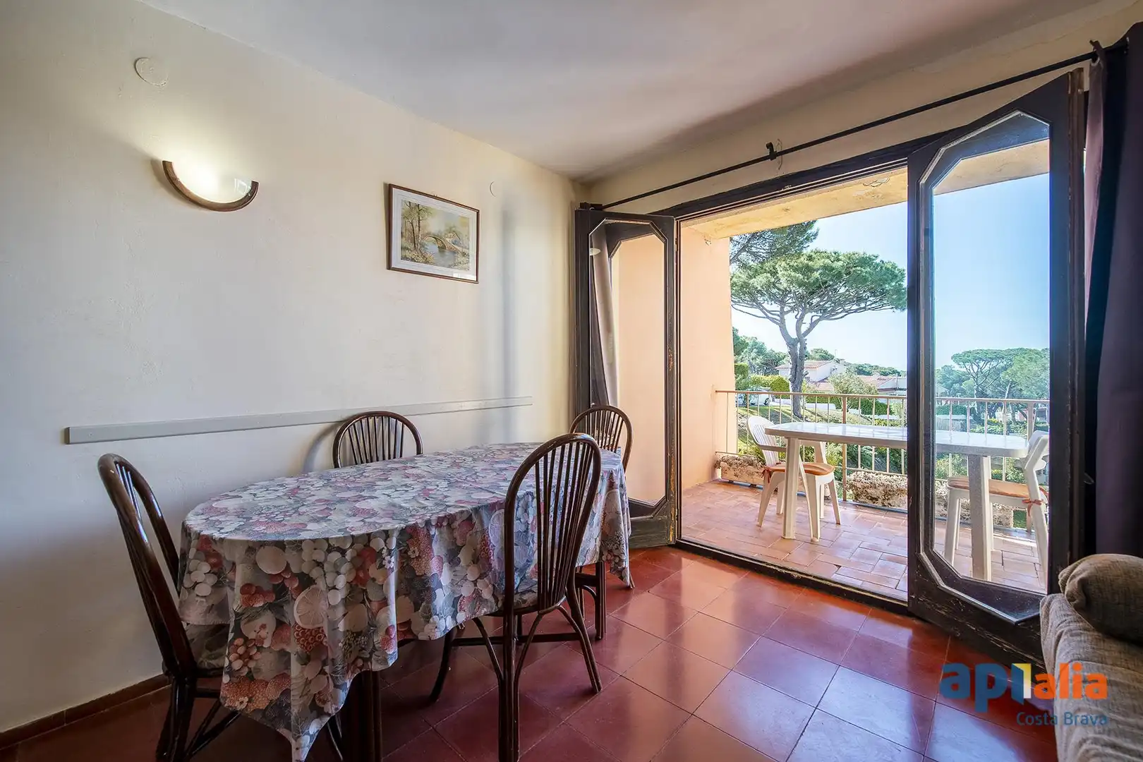 Menjador de Apartament en venda en Castell d'Aro, Platja d'Aro i s'Agaró amb Jardí privat i Piscina