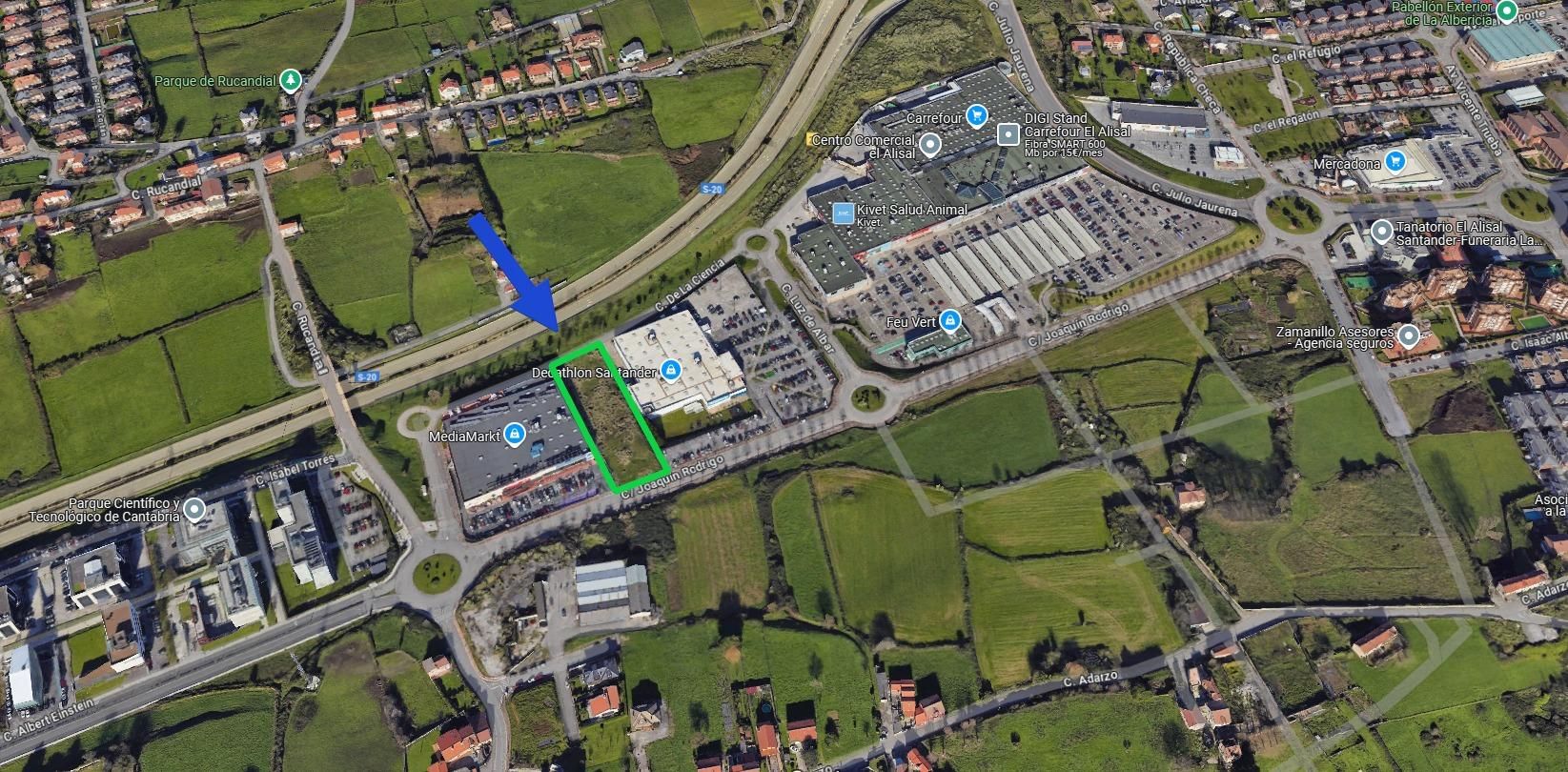 Exterior view of Industrial land for sale in Santander