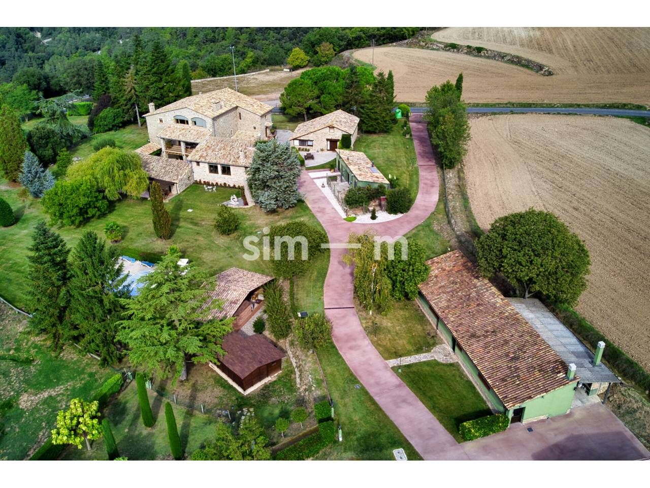 Jardí de Finca rústica en venda en Gurb amb Aire condicionat, Calefacció i Jardí privat