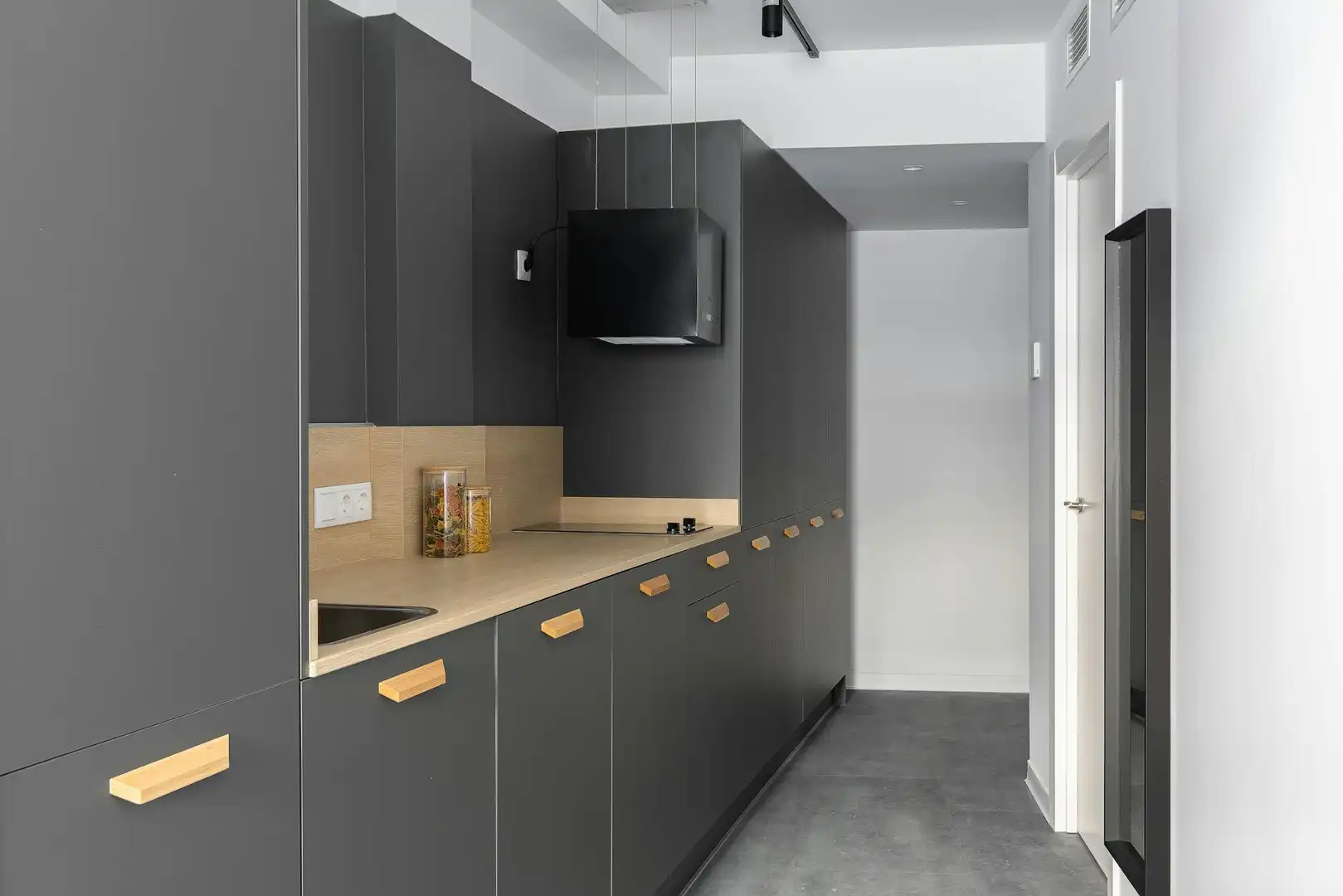 Cocina de Piso de alquiler en Valencia con Aire acondicionado