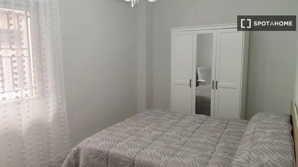 Schlafzimmer von Wohnungen zur untervermieten in Utiel mit Klimaanlage, Terrasse und Möbliert