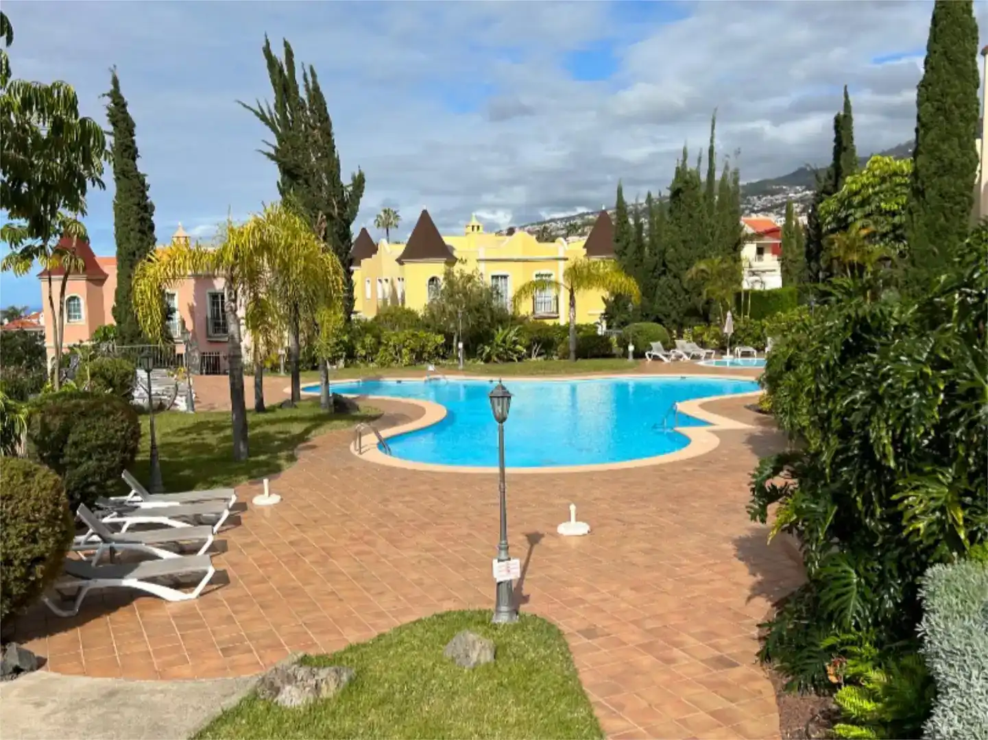Außenansicht von Wohnung zur Miete in Santa Úrsula mit Schwimmbad, Möbliert und Balkon