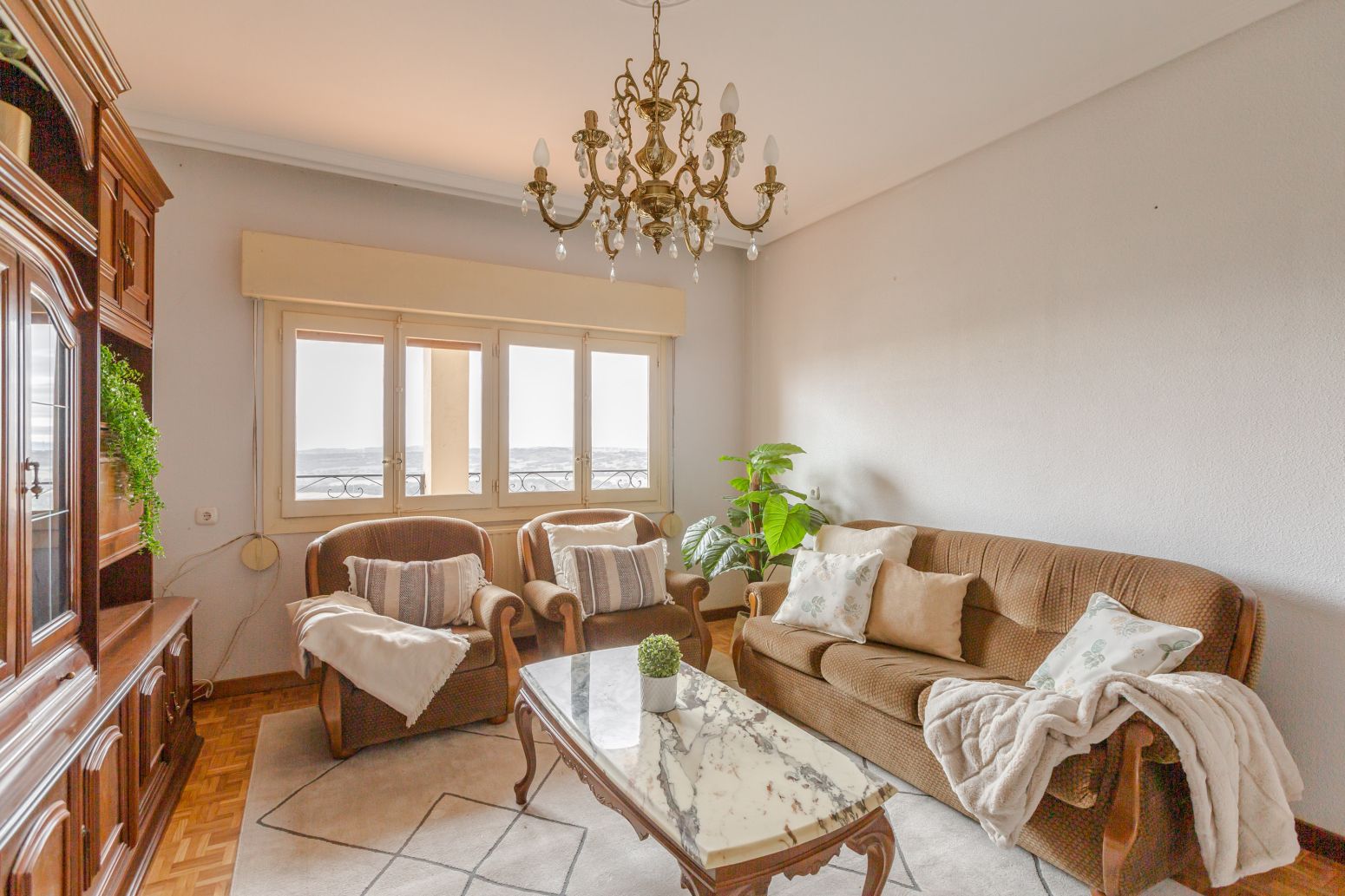 Living room of House or chalet for sale in Unzué / Untzue  with Heating, Private garden and Parquet flooring