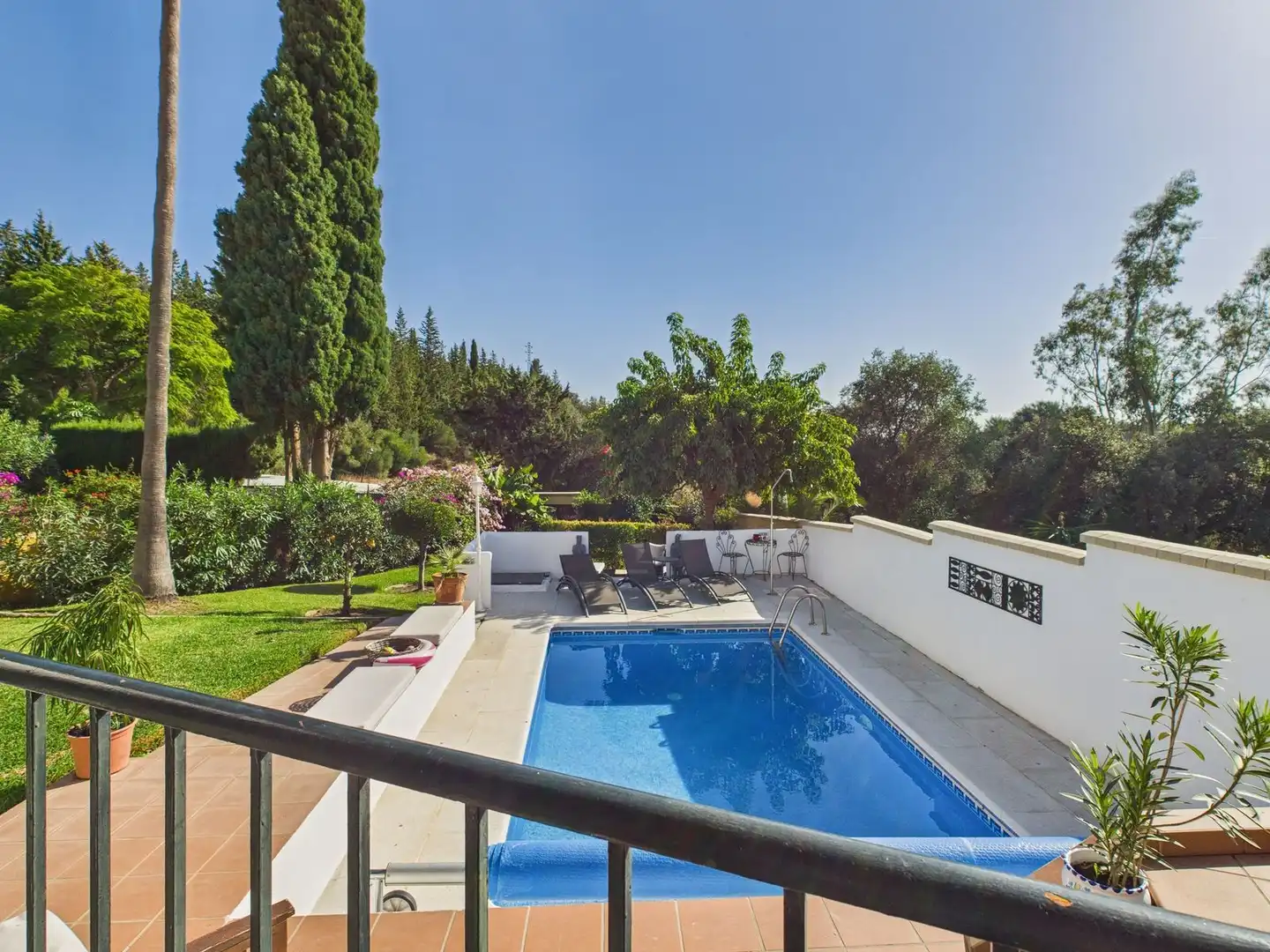 Jardín de Casa o chalet en venta en Estepona con Aire acondicionado, Terraza y TV
