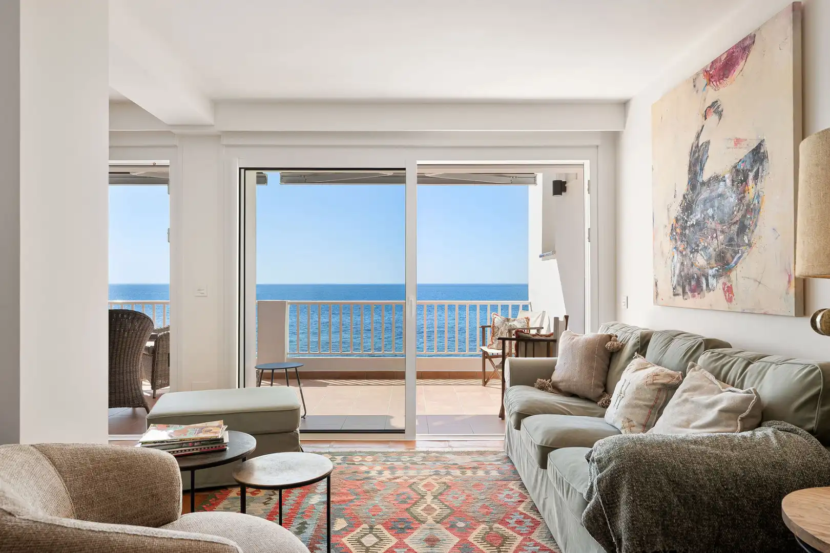 Sala de estar de Ático en venta en Estepona con Aire acondicionado, Terraza y Trastero