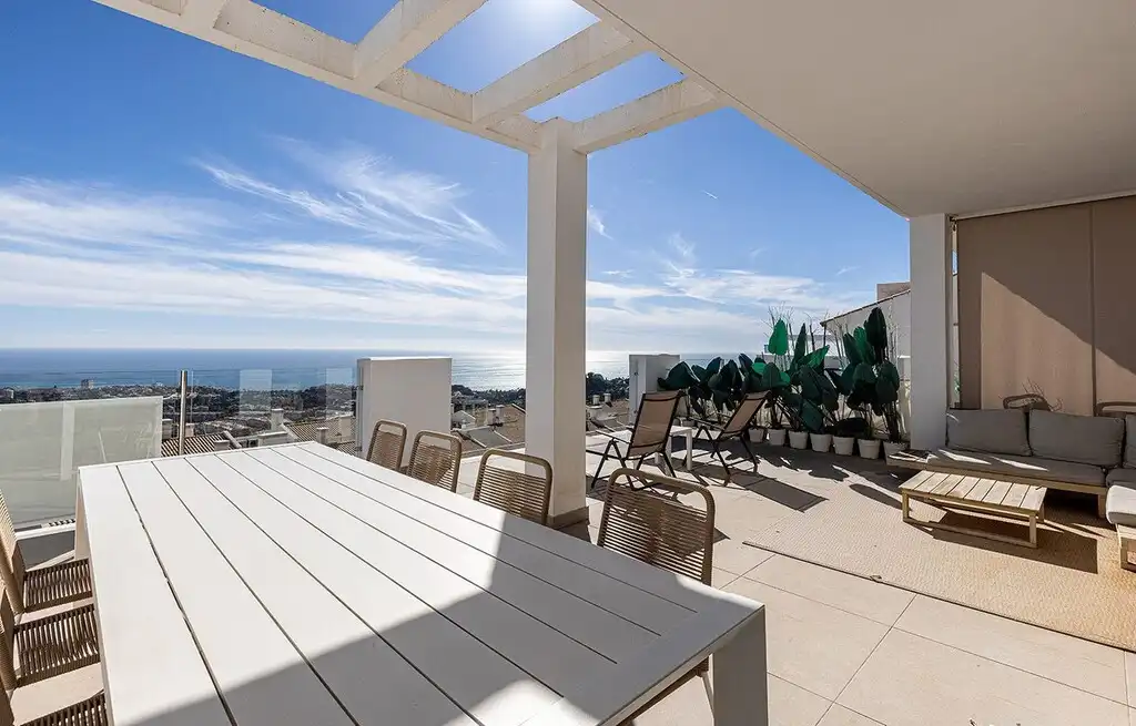 Terrace of Duplexes for sale in Benalmádena  with Air Conditioner, Heating and Terrace